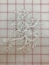 Applique - Silver Sequined White
